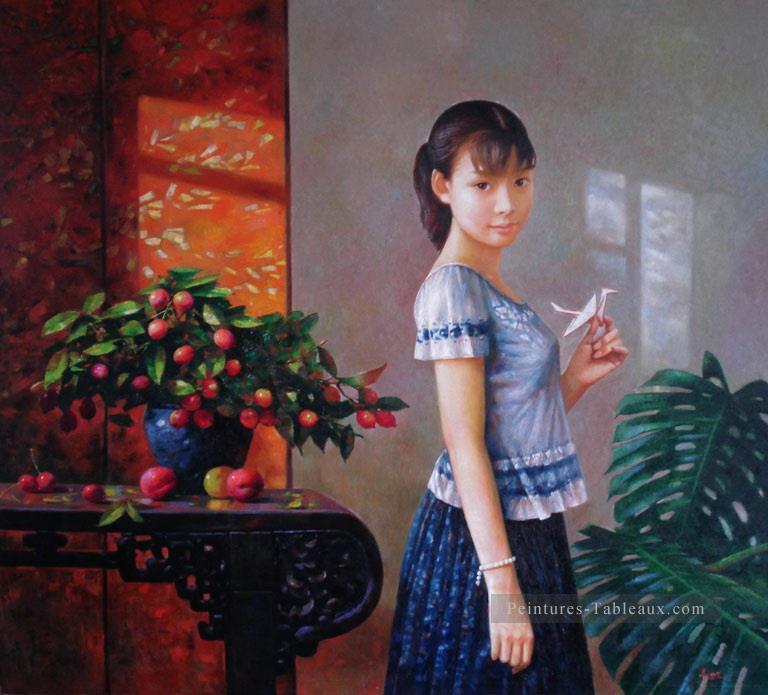 souhaite une fille chinoise Peintures à l'huile